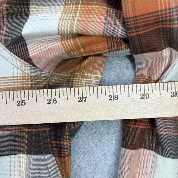 Alaskan Hardgear Boars Nest Flannel Shirt 2XL Tall Brown Plaid Stretch Duluth - Picture 5 of 13